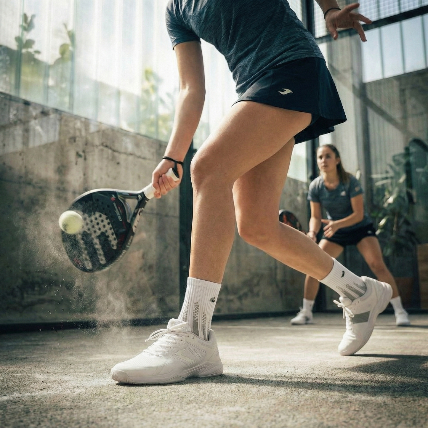 Padel Socks Crew White/Grey