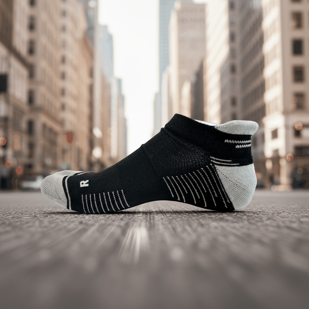 Chaussettes de Course Low Cut Noir/Gris