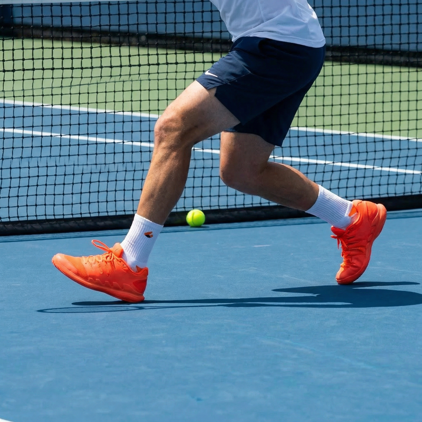 Chaussettes de Tennis Crew Lite Blanc/Orange