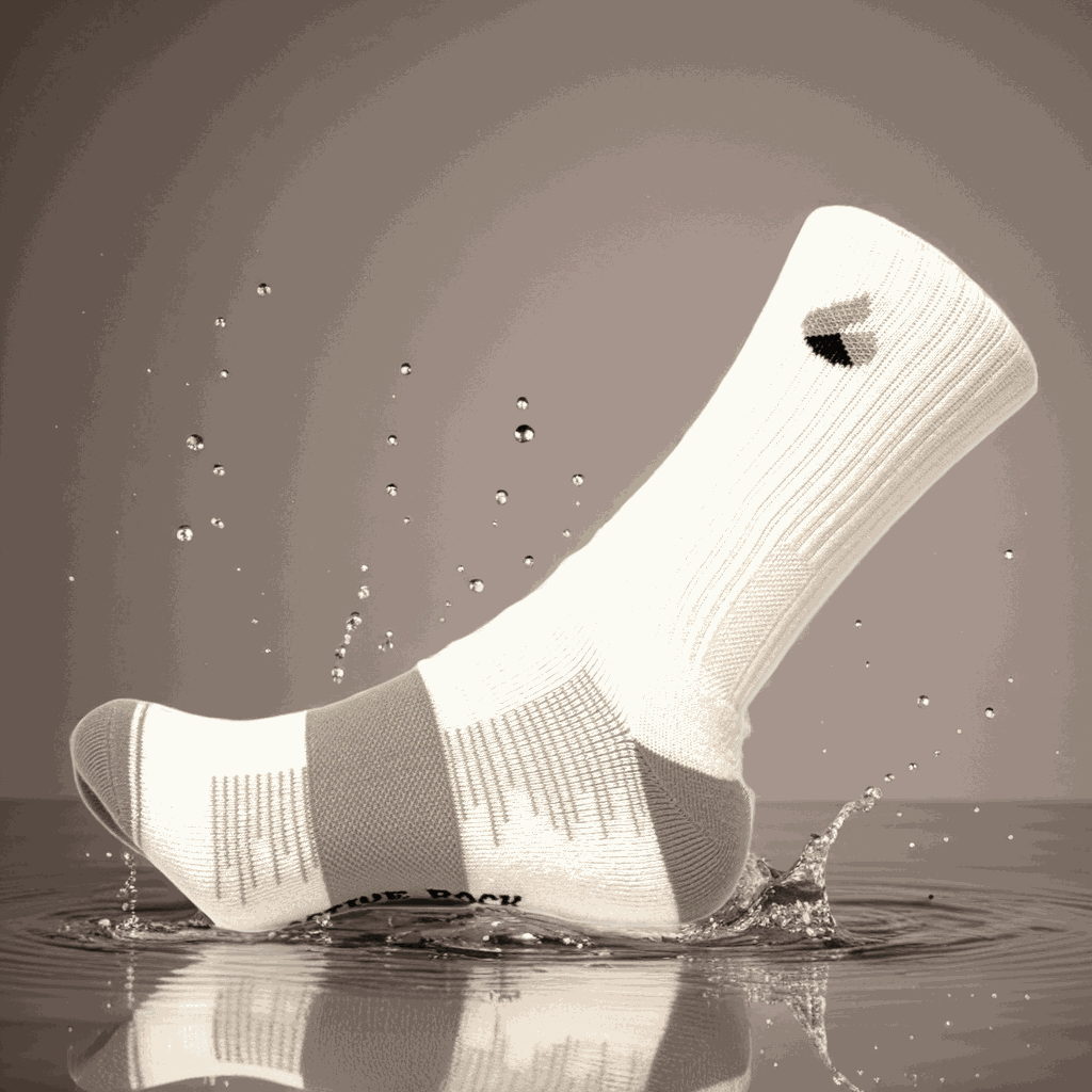 Tennis Socks Crew Lite White/Grey