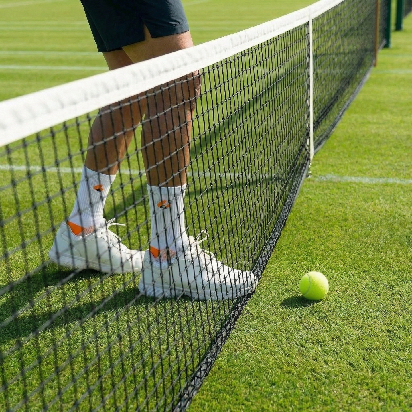 Tennis Socks Crew White/Orange