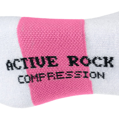 Chaussettes Compression Blanc/Rose